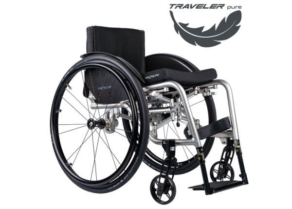 TRAVELER 4you Ergo with PURE equipment - Total wheelchair weight from 10 kg!