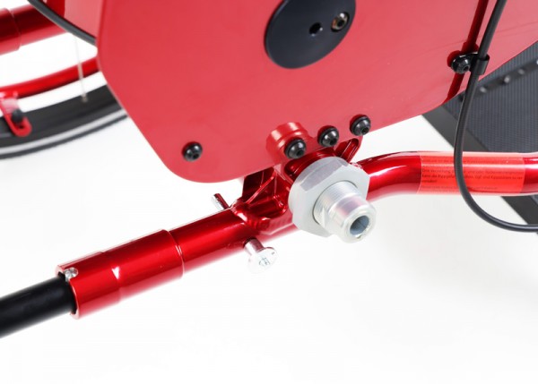 Wheel axle and clothing guard