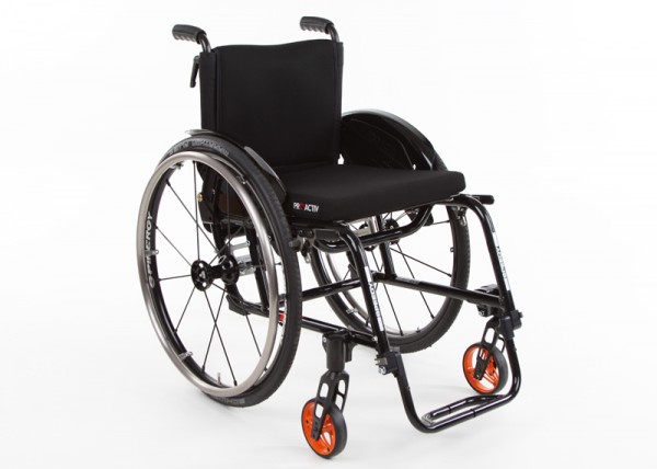 SPEEDY A1 with adaptable back (belt system) and height-adjustable safety push handles