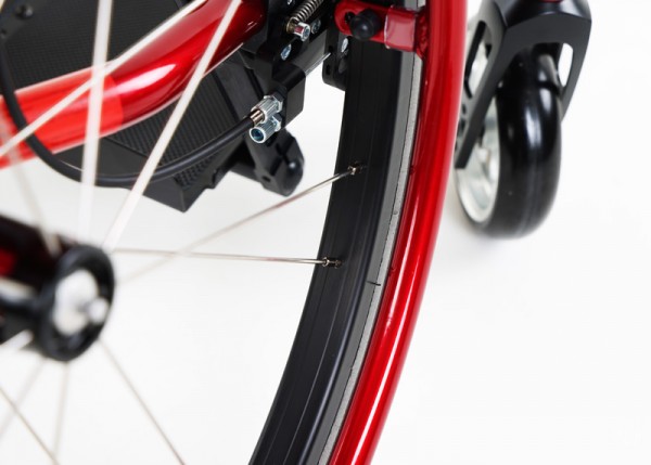 Powder-coated handrim